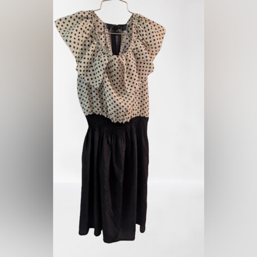 EFDI Polka Dot Dress Women's Large